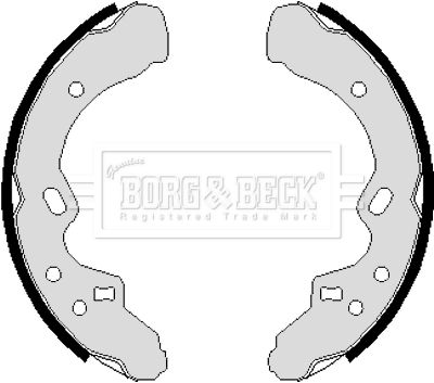 BORG & BECK Комплект тормозных колодок BBS6105